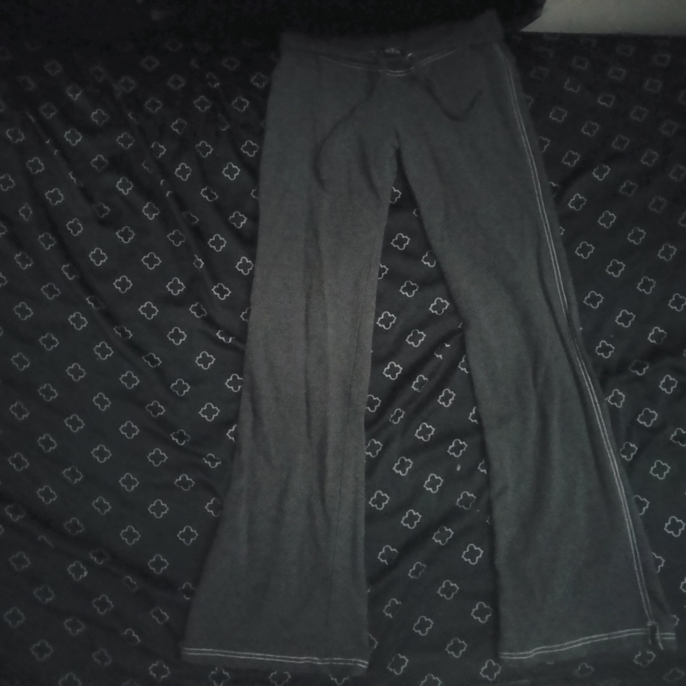 Gray Flared Pants